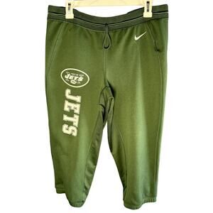 WOMENS NIKE NY JETS GREEN AND WHITE DRAW-STRING JOGGERS SIZE LARGE
